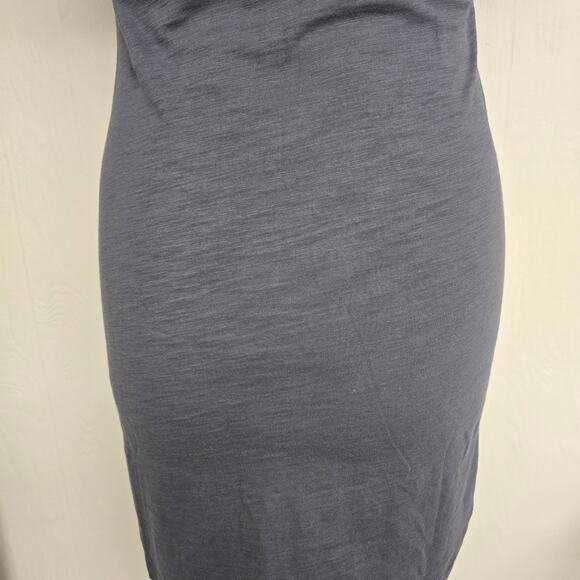 Women's Banana Republic Slate Blue Cut-Out Collar Shirt Dress | Size Medium - Picture 7 of 9